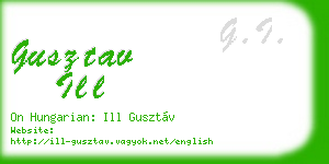 gusztav ill business card